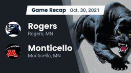 Recap: Rogers  vs. Monticello  2021