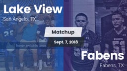 Matchup: Lake View High vs. Fabens  2018