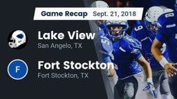 Recap: Lake View  vs. Fort Stockton  2018