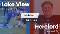 Matchup: Lake View High vs. Hereford  2018