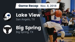 Recap: Lake View  vs. Big Spring  2018