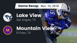 Recap: Lake View  vs. Mountain View  2018