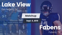 Matchup: Lake View High vs. Fabens  2019