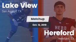 Matchup: Lake View High vs. Hereford  2019