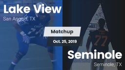 Matchup: Lake View High vs. Seminole  2019