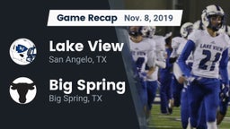 Recap: Lake View  vs. Big Spring  2019