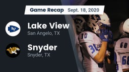 Recap: Lake View  vs. Snyder  2020