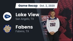 Recap: Lake View  vs. Fabens  2020