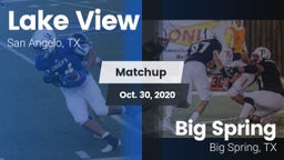 Matchup: Lake View High vs. Big Spring  2020