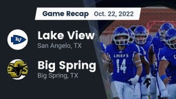 Recap: Lake View  vs. Big Spring  2022