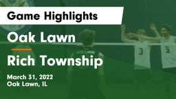 Oak Lawn  vs Rich Township  Game Highlights - March 31, 2022