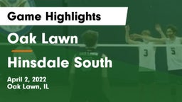 Oak Lawn  vs Hinsdale South Game Highlights - April 2, 2022