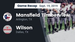 Recap: Mansfield Timberview  vs. Wilson  2019