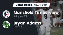 Recap: Mansfield Timberview  vs. Bryan Adams  2019