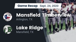 Recap: Mansfield Timberview  vs. Lake Ridge  2020