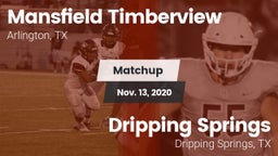 Matchup: Timberview vs. Dripping Springs  2020