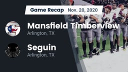 Recap: Mansfield Timberview  vs. Seguin  2020