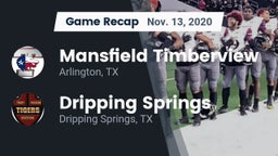Recap: Mansfield Timberview  vs. Dripping Springs  2020