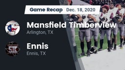 Recap: Mansfield Timberview  vs. Ennis  2020