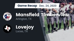 Recap: Mansfield Timberview  vs. Lovejoy  2020