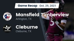 Recap: Mansfield Timberview  vs. Cleburne  2021