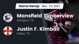 Recap: Mansfield Timberview  vs. Justin F. Kimball  2021