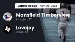 Recap: Mansfield Timberview  vs. Lovejoy  2021