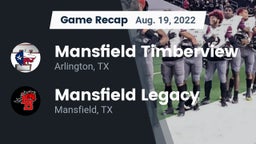 Recap: Mansfield Timberview  vs. Mansfield Legacy  2022