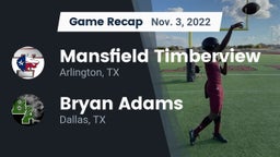 Recap: Mansfield Timberview  vs. Bryan Adams  2022