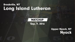 Matchup: Long Island Lutheran vs. Nyack  2016