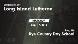 Matchup: Long Island Lutheran vs. Rye Country Day School 2016