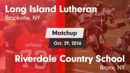 Matchup: Long Island Lutheran vs. Riverdale Country School 2016