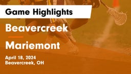 Beavercreek  vs Mariemont  Game Highlights - April 18, 2024