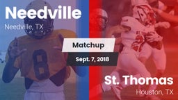 Matchup: Needville High vs. St. Thomas  2018