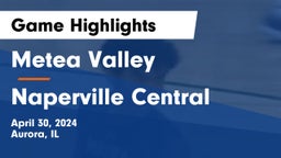 Metea Valley  vs Naperville Central  Game Highlights - April 30, 2024