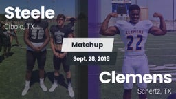 Matchup: Steele  vs. Clemens  2018