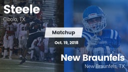 Matchup: Steele  vs. New Braunfels  2018