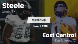 Matchup: Steele  vs. East Central  2018