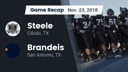 Recap: Steele  vs. Brandeis  2018