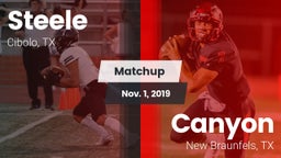Matchup: Steele  vs. Canyon  2019