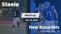 Matchup: Steele  vs. New Braunfels  2020