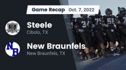 Recap: Steele  vs. New Braunfels  2022