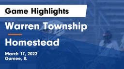 Warren Township  vs Homestead  Game Highlights - March 17, 2022
