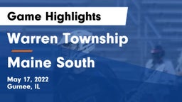 Warren Township  vs Maine South  Game Highlights - May 17, 2022