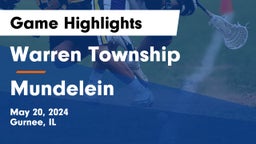 Warren Township  vs Mundelein  Game Highlights - May 20, 2024