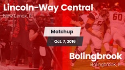 Matchup: Lincoln-Way Central vs. Bolingbrook  2016