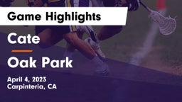 Cate  vs Oak Park  Game Highlights - April 4, 2023