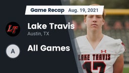 Recap: Lake Travis  vs. All Games 2021