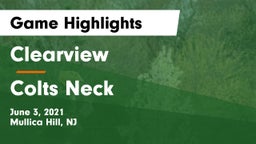 Clearview  vs Colts Neck  Game Highlights - June 3, 2021