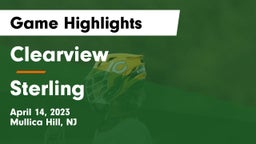 Clearview  vs Sterling  Game Highlights - April 14, 2023